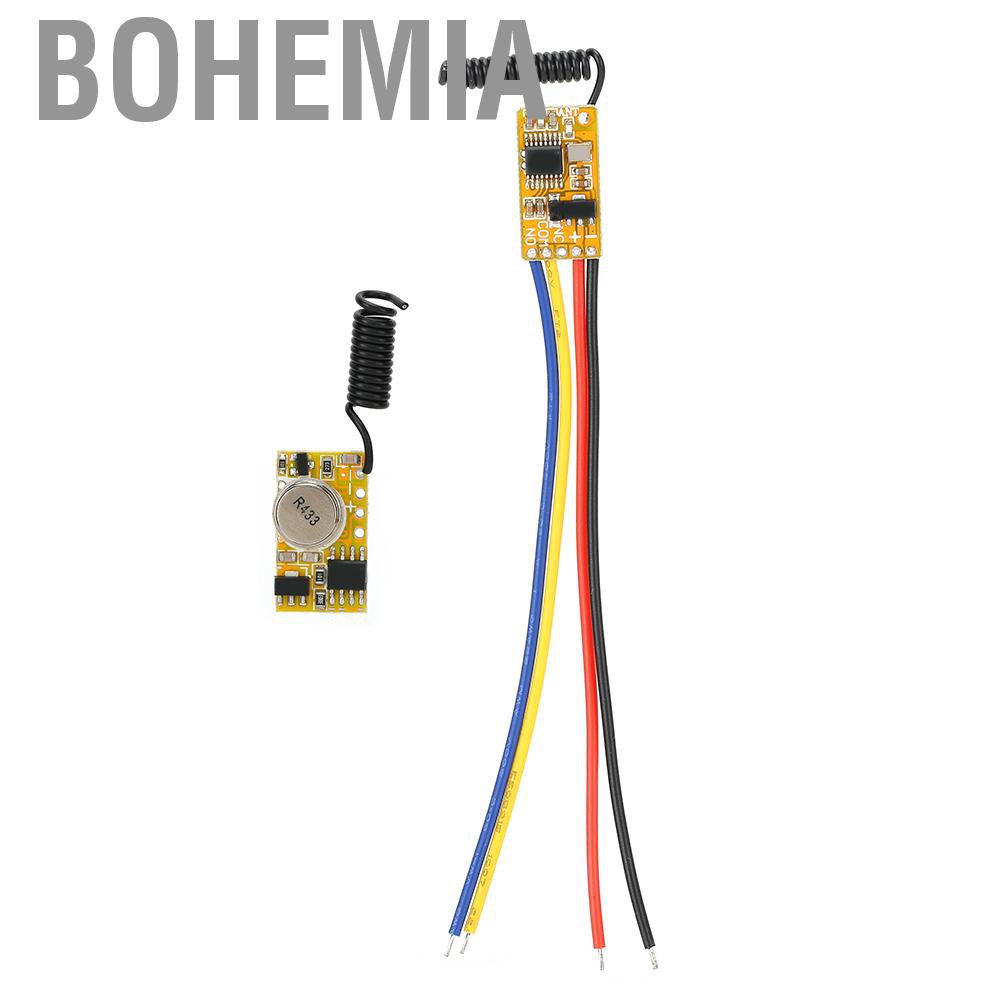 Bohemia Mini remote switch 3.7V 4.5V 5V 6V Relay transmitter-receiver module with low