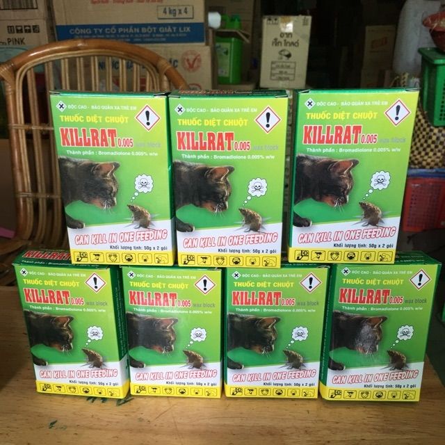 Thuốc diệt chuột KILLRAT diệt nhanh 1 lần ăn