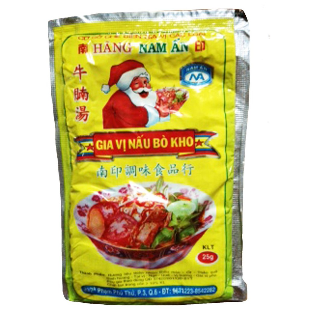 gia vị Bò Kho Nam Ấn 25g X 20 gói