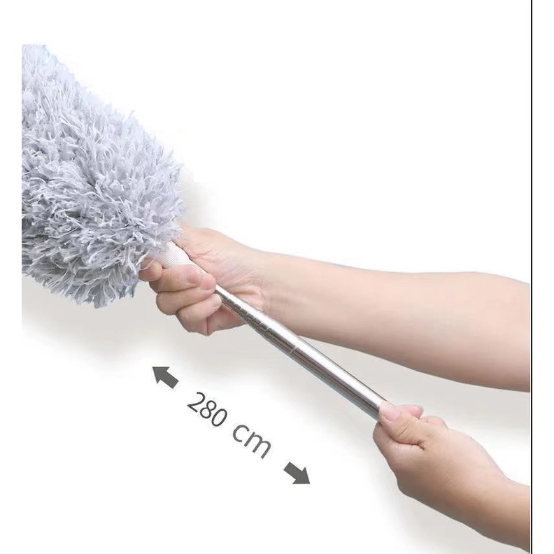 Chổi quét trần làm sạch màng nhện cáng dài xếp gọn