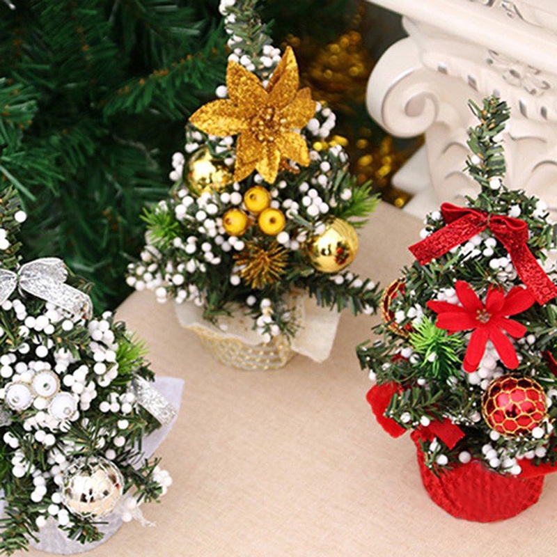 Cây Thông Giáng Sinh Mini 20cm Để Bàn Trang Trí Đa Ứng Dụng
