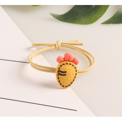 Combo 10 Thun Cột Tóc Hình Củ Cải Dễ Thương Style Hàn Quốc Hot Trend