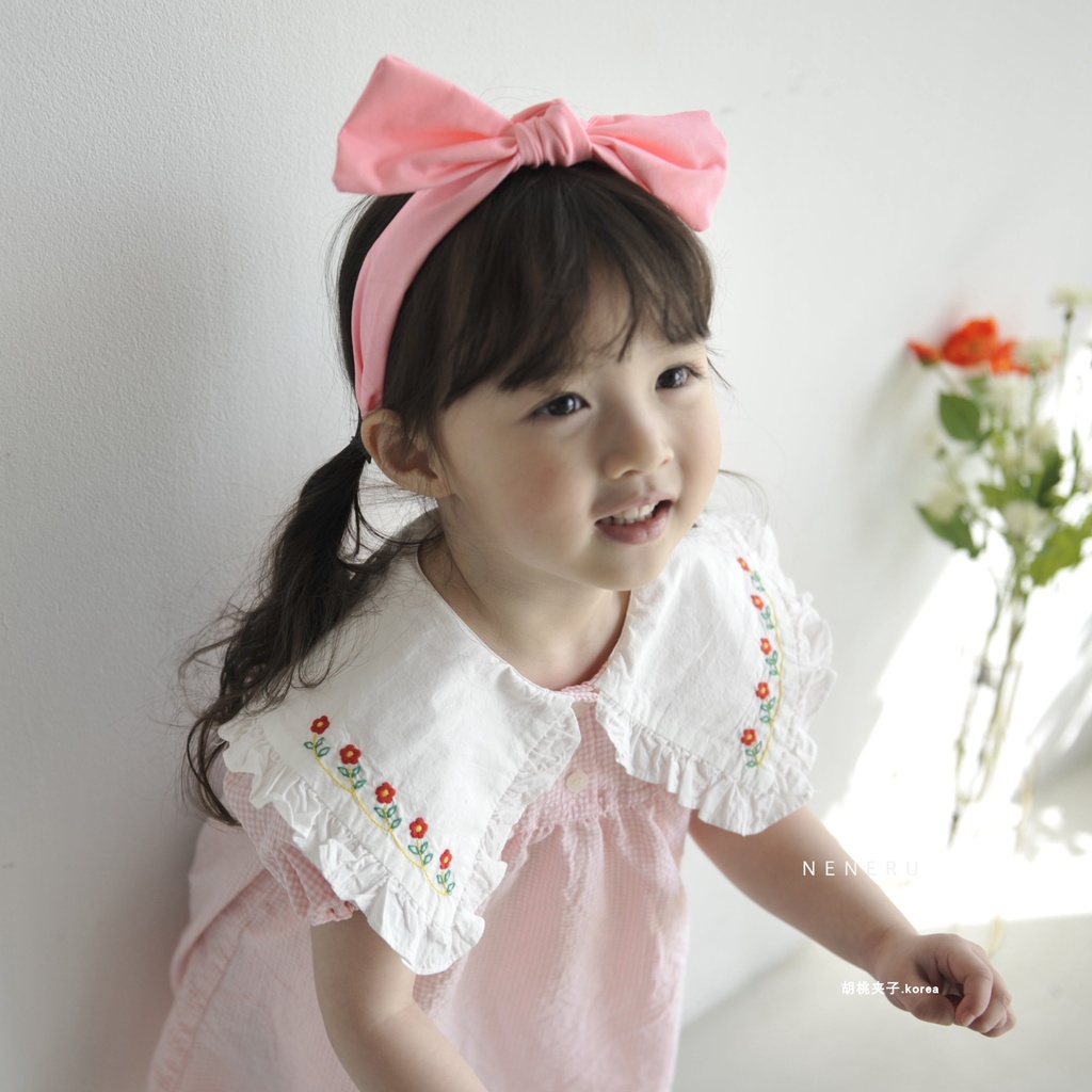 Jumpsuit NgắN Tay In Hoa Cho Bé GáI