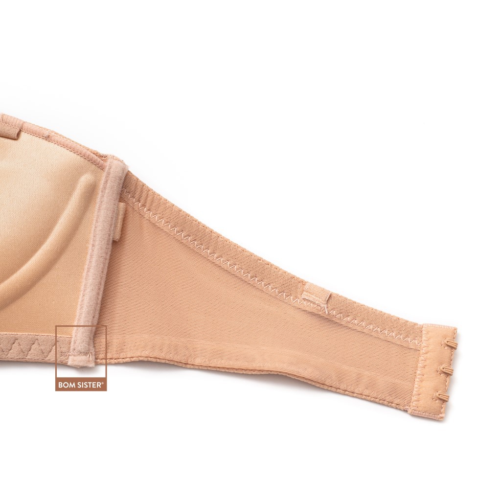 Áo lót mút mỏng cúp ngang không gọng màu trơn chuyên mặc trang phục hở vai BOM SISTER A9300 | BigBuy360 - bigbuy360.vn