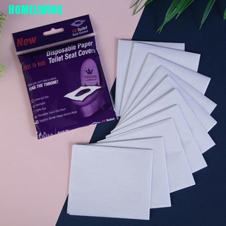 Set 10 tấm lót đệm bệ ngồi đi toilet dùng một lần chất lượng cao