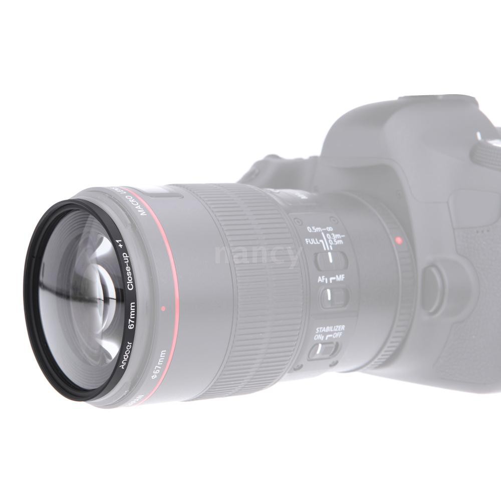 Bộ lọc cận cảnh 52mm +1 +2 +4 +10 kèm túi đựng cho Nikon D7200 D5200 D3200 D3100 Canon Sony Pentax D5200 D3200 D3100