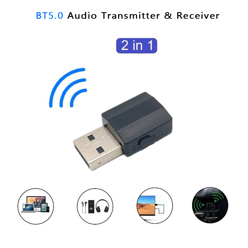 PI  BT600 2 in 1 Bluetooth 5.0 Transmitter Receiver Audio Adapter for TV PC Headphone Mobile Phone MP3 Player