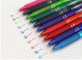 Bút Bi Xoá Được Pilot Frixion  Nhật Bản 0.38 /0.5 Màu Xanh, Màu Đen ,Màu Đỏ,Tẩy Xóa Sạch(Hàng Chính Hãng)