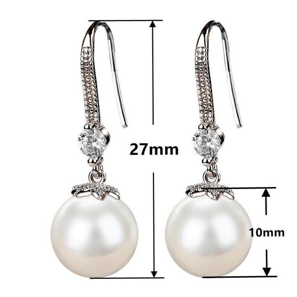 XIANTIN Khuyên Tai Chuỗi Đính Hạt Giả Ngọc Trai