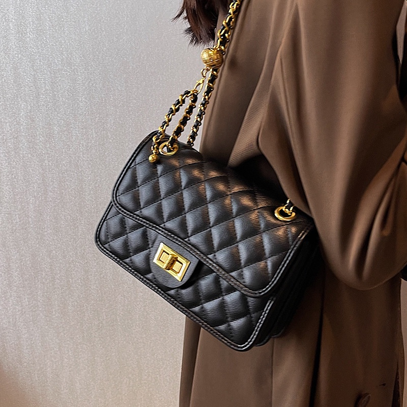 Túi Đeo Chéo Hình Vuông Nhỏ Đính Kim Cương Giả Dễ Phối Đồ Thời Trang Cho Nữ