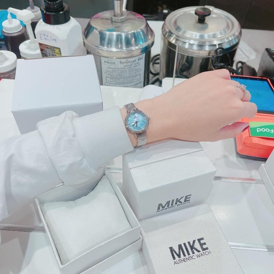 Đồng hồ nữ dây kim loại Mike 8401L mặt tròn chính hãng, chống nước bảo hành 12 tháng