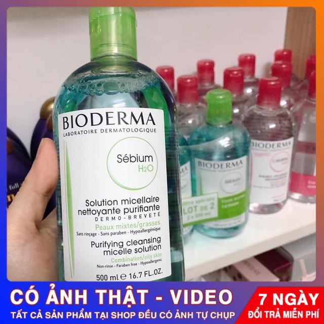 [CHUẨN AUTH] Tẩy trang Bioderma Pháp chai 500ml đầy đủ bill, date mới