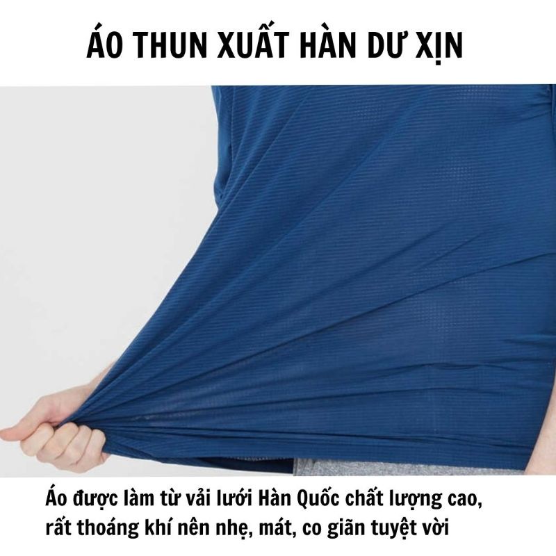 Áo thun nam dài tay xuất xịn Hàn Quốc dáng thể thao vải công nghệ siêu co giãn nhẹ cực mát | BigBuy360 - bigbuy360.vn