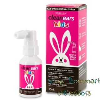 Xịt tan ráy tai cleanears kids chai 30ml cho bé từ 2 tháng tuổi