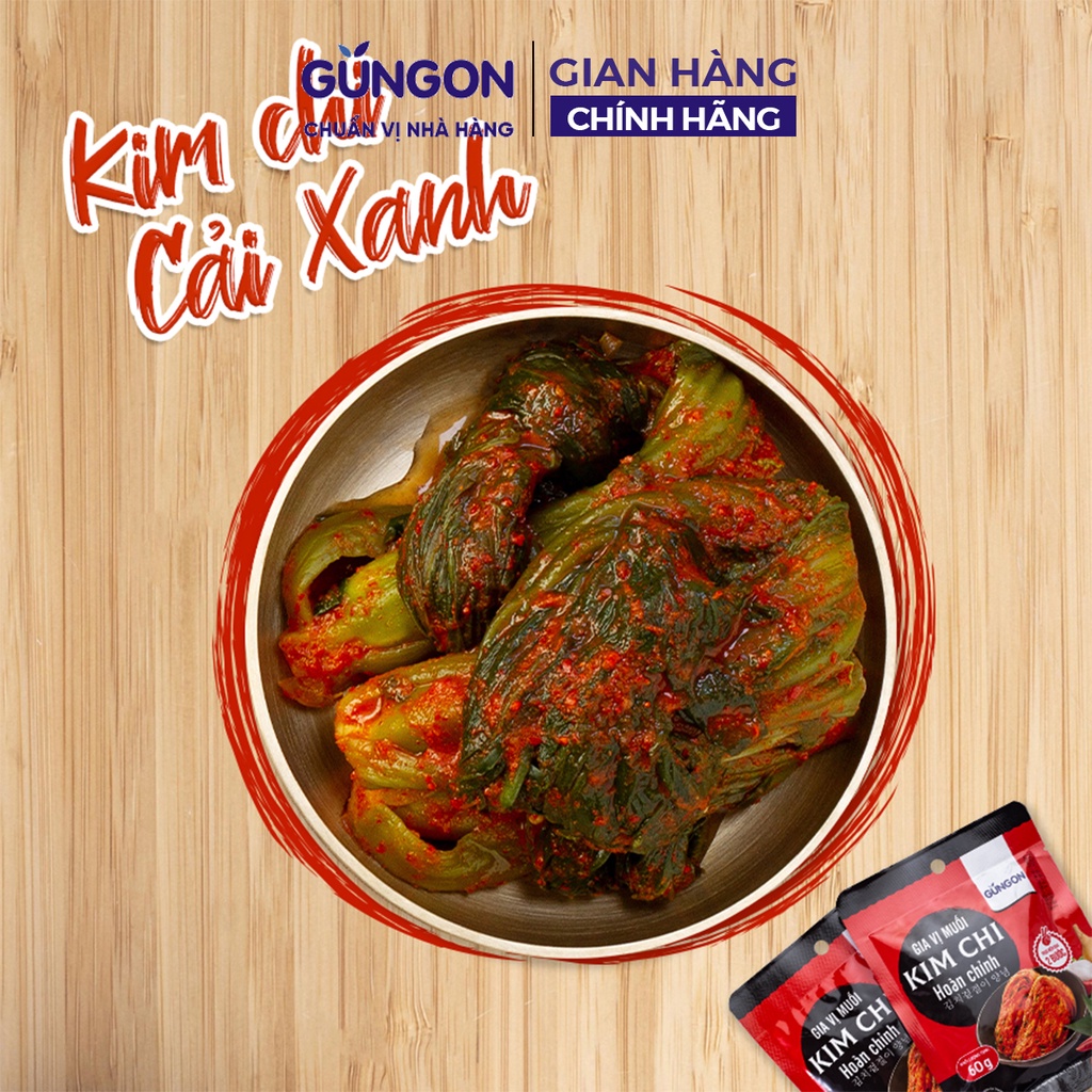 Gia vị muối kim chi GUNGON chuẩn vị Hàn Quốc 60gr - muối được 700gr kim chi