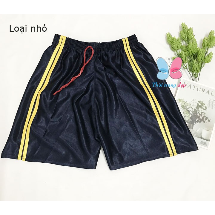 Quần đùi nam size từ 57-75kg quần short thể thao mặc nhà thun bóng phối sọc - QN47 | BigBuy360 - bigbuy360.vn