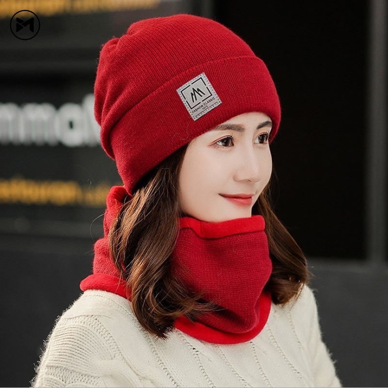 Mũ Len Chống Lạnh Giữ Ấm Đa Năng Phong Cách Hàn Quốc Cho Nam Nữ