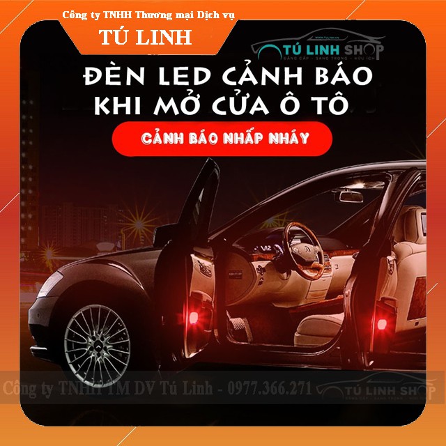 Đèn Led cảnh báo mở cửa ô tô - 1 bộ gồm 2 đèn