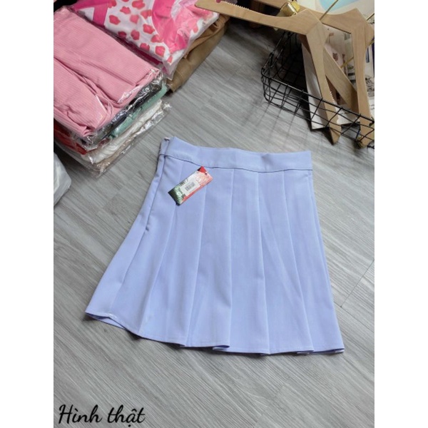 Chân váy xếp ly tennis  full màu siêu xinh
