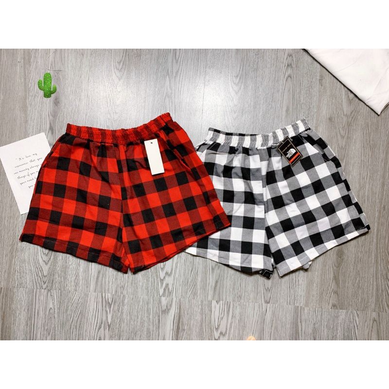 💥 Quần short caro hít hót chất Kate dệt xịn xò 💥