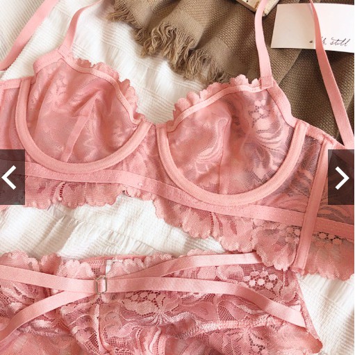 [Ảnh Shop chụp] Set Bộ ĐỒ LÓT CÓ GỌNG MÚT MỎNG DÂY ĐAN CHÉO 2012 | BigBuy360 - bigbuy360.vn