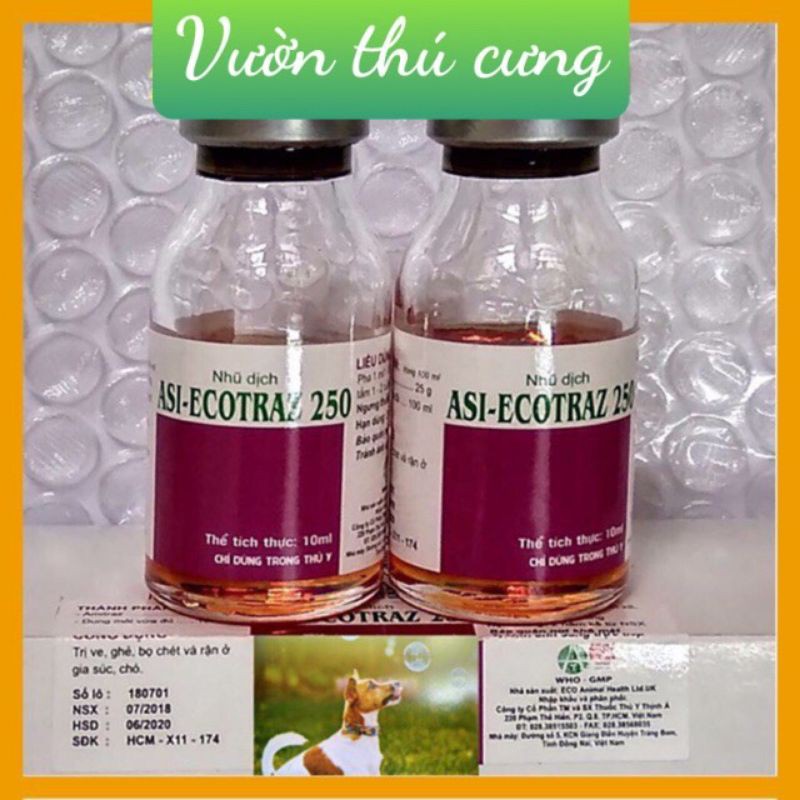 ASI ECOTRAZ 250 10 ML - VIÊM DA , VE GHẺ, RẬN TAI