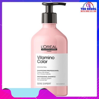 [LOREAL CHÍNH HÃNG] DẦU GỘI L'OREAL VITAMINO COLOR RESVERATROL 2021 GIỮ MÀU TÓC NHUỘM 500ML