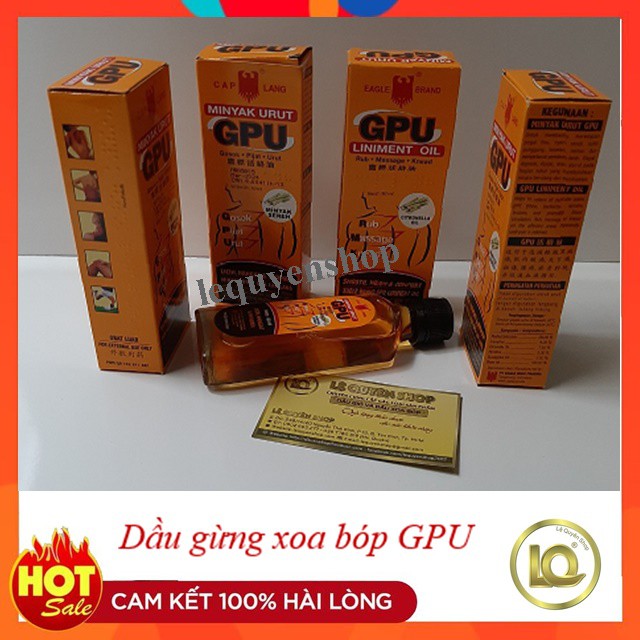 Dầu gừng xoa bóp GPU Thái Lan 60ml