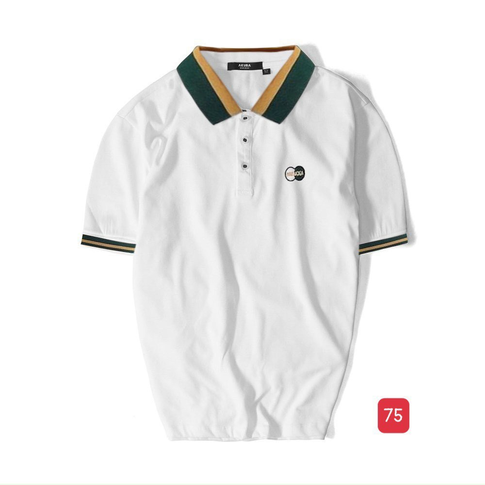 Áo thun nam có cổ đẹp, áo polo nam màu trắng thêu logo thêu chữ đẹp phong cách thời trang nam 2021 Muradfashion atn75 | BigBuy360 - bigbuy360.vn