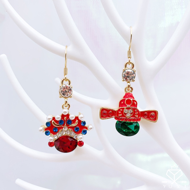 Bông Tai Tua Rua Hình Chữ Happy New Year Phong Cách Trung Hoa Cổ Điển Thời Trang