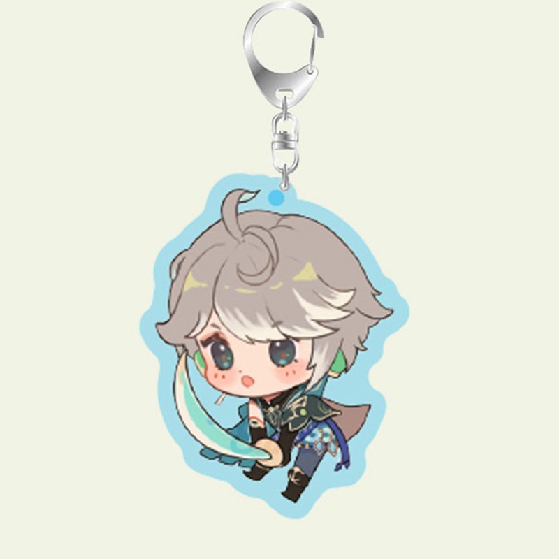 Ygt Móc Khóa Họa Tiết Hoạt Hình Anime Genshin Va Chạm Gorou Tartaglia Hu Tao Arataki Itto Scaramouche