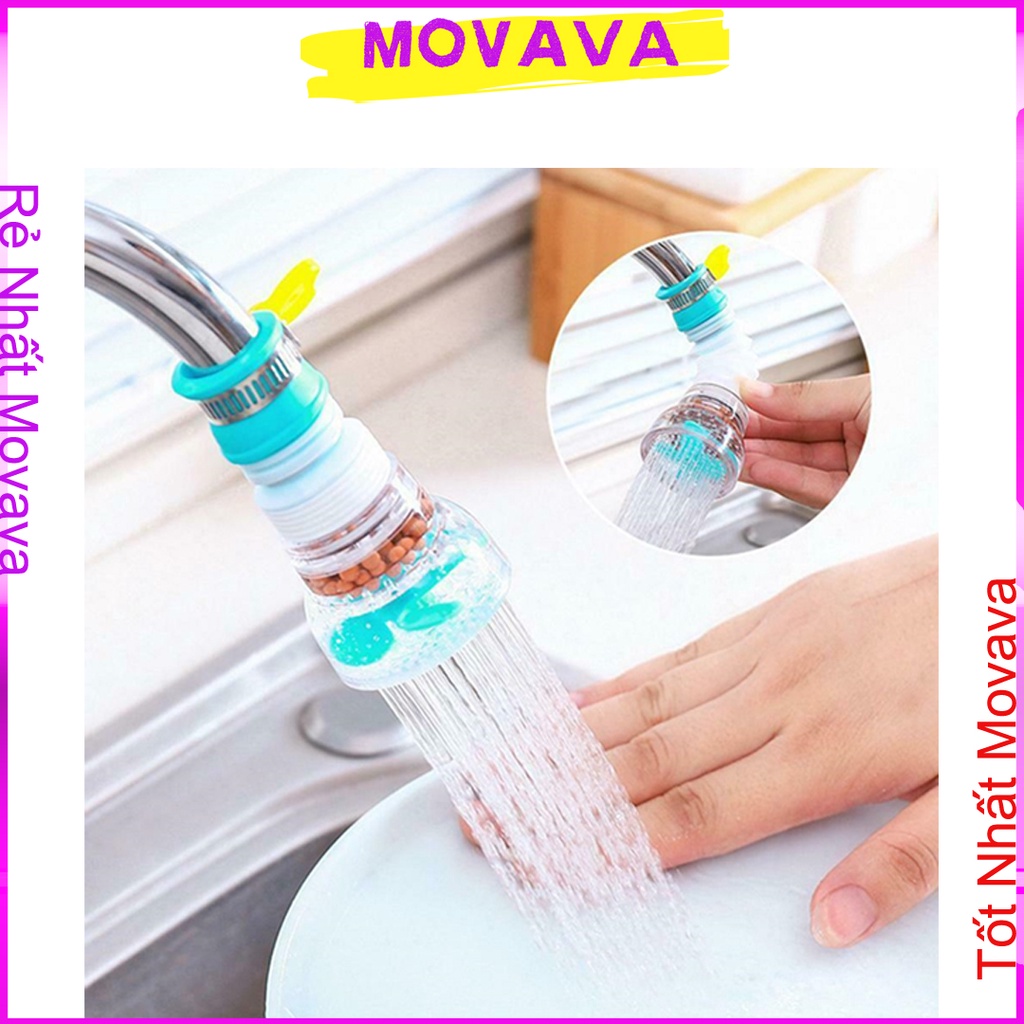 Đầu vòi lọc nước tăng áp 360 độ Có thể kéo dài Vòi tăng áp lực nước rửa cho nhà bếp Shop Movava - VLTA1