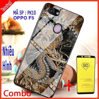 COMBO ỐP LƯNG OPPO F5 (ốp lưng thế hệ kính 3D mới + tặng kèm kính cường lực full màn hình)