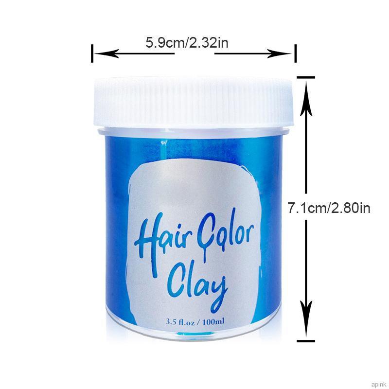 Disposable Hair Color Clay Colorful Hair Dyeing Mud 100ml