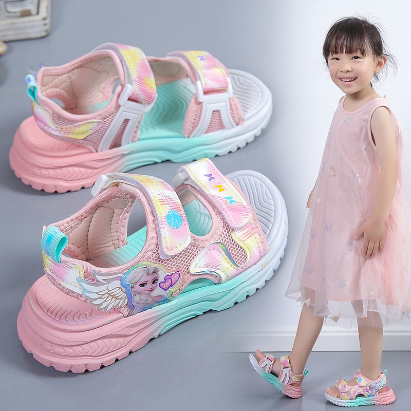 Giày dép quai hậu elsa công chúa cho bé từ 3 đến 10 tuổi mã 609