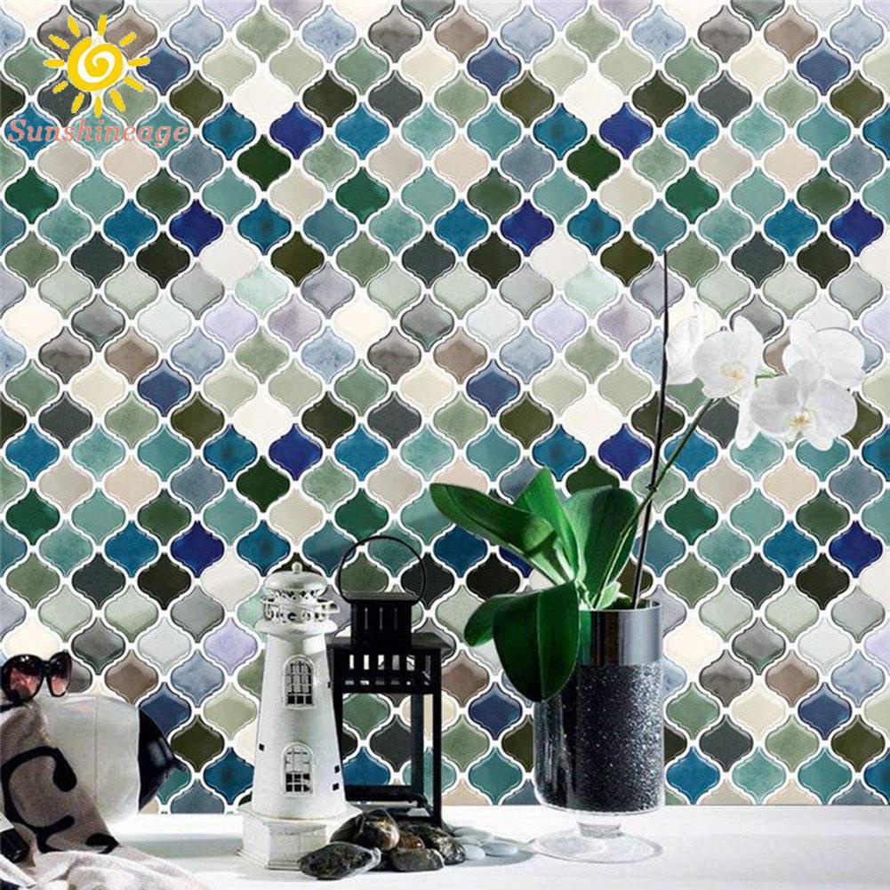 PET Paper Wall Sticker Bathroom Mosaic Tile Sticker Tile Wall Stickers