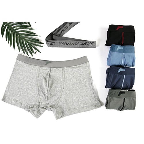 Quần BOXER nam cotton cao cấp siêu mịn, co giãn thoải mái Freeman 6516 –