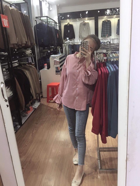 (Sẵn xám/hồng ) Áo ulzzang tay bèo ulzzang ( có ảnh thậ) | BigBuy360 - bigbuy360.vn