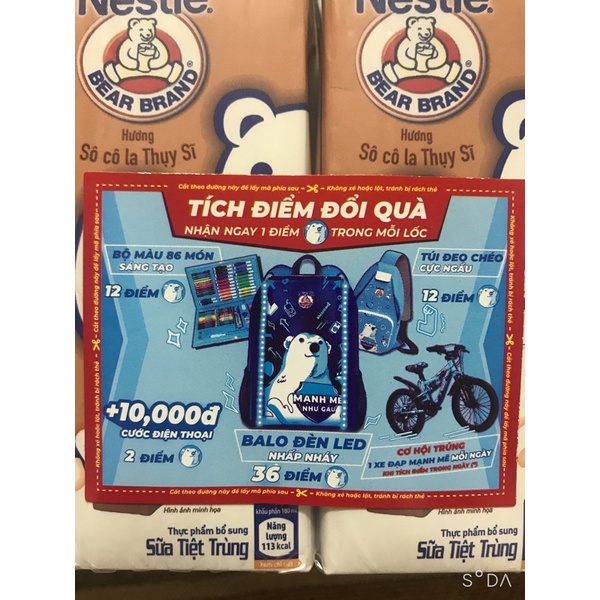 sữa tiệt trùng nestle socola thuỵ sĩ 180ml | BigBuy360 - bigbuy360.vn