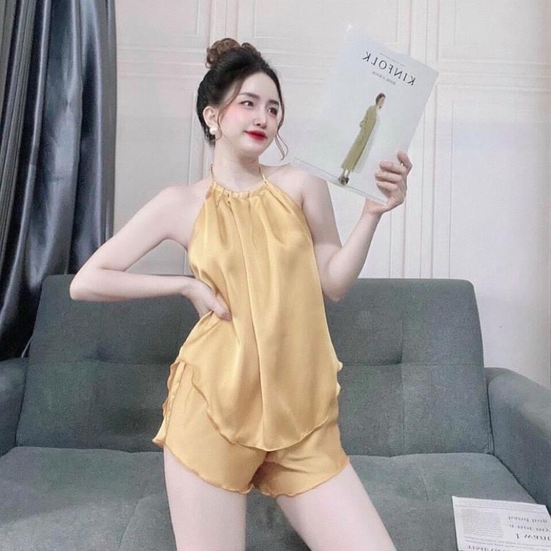 Đồ ngủ nữ, đồ ngủ lụa yếm sexy gọi cảm giá siêu rẻ | BigBuy360 - bigbuy360.vn