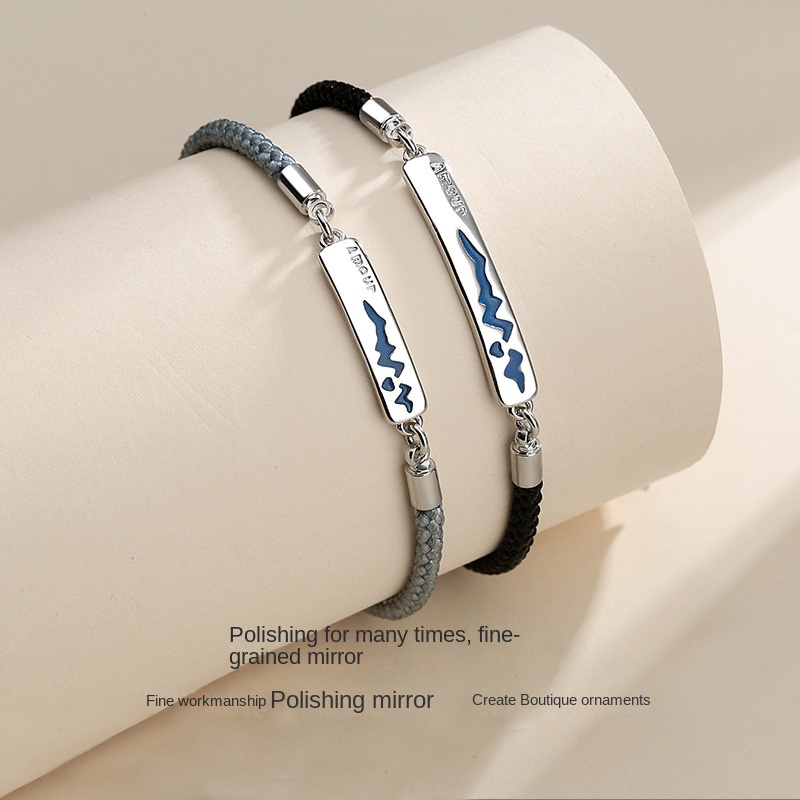 Vòng Tay In Hình Nhịp Tim Cho Cặp Đôi