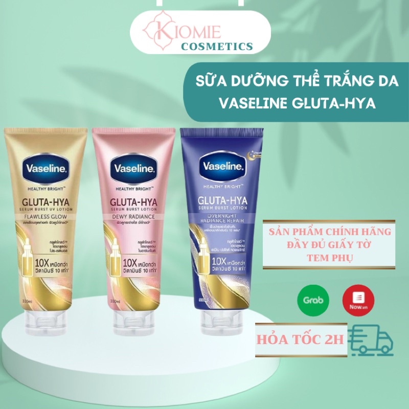 Sữa dưỡng thể Vaseline Healthy Bright Gluta HYA Serum 10X Thái Lan 300ml