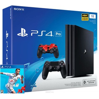Bộ máy chơi game sony ps4 pro 1t +fifa 2019 +tay cầm dualshock 4