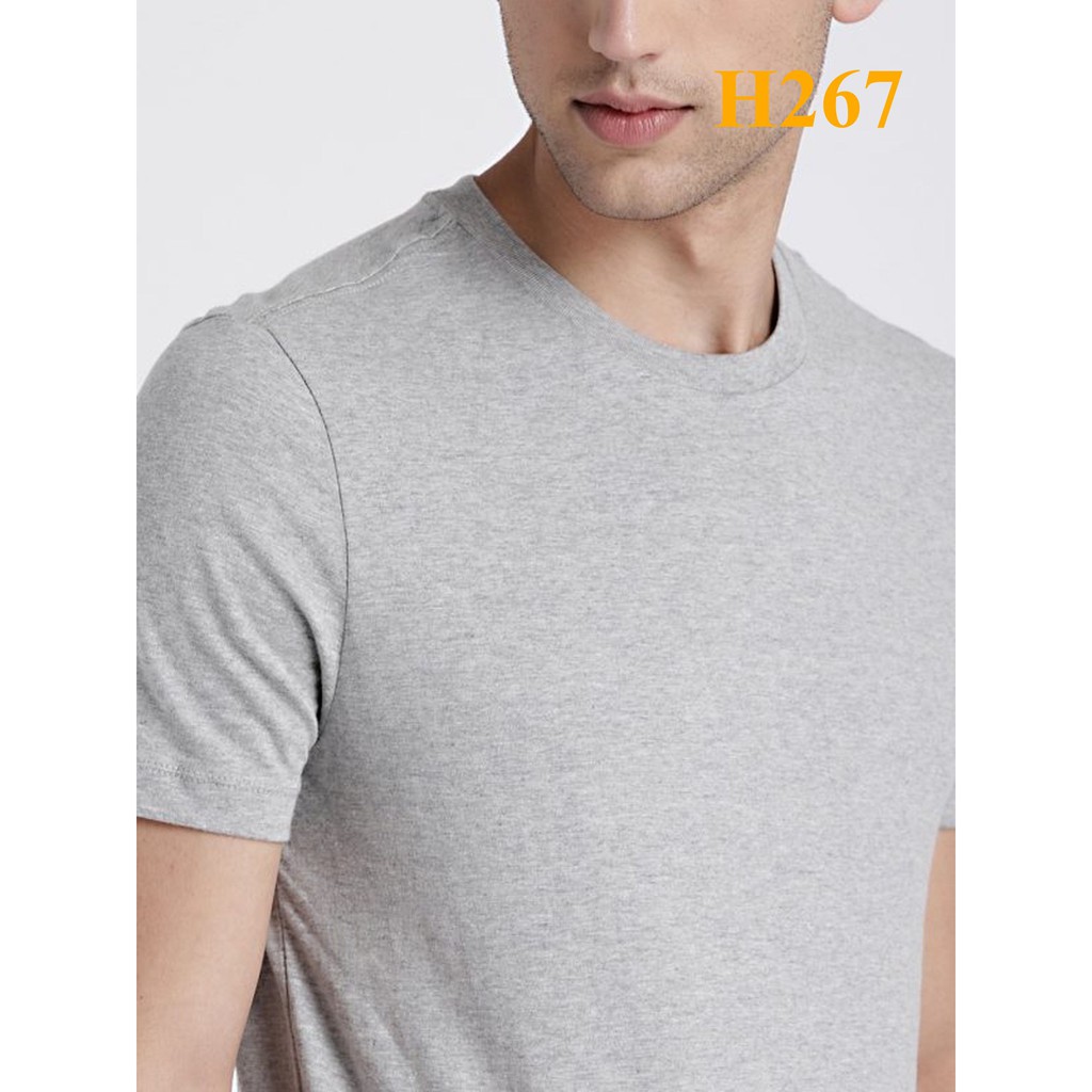 Mã H267: Áo Gap nam basic cổ tim và cổ tròn xuất xịn, hàng date mơi keng, chất cotton mềm đẹp BC 8331 - Các màu như hình