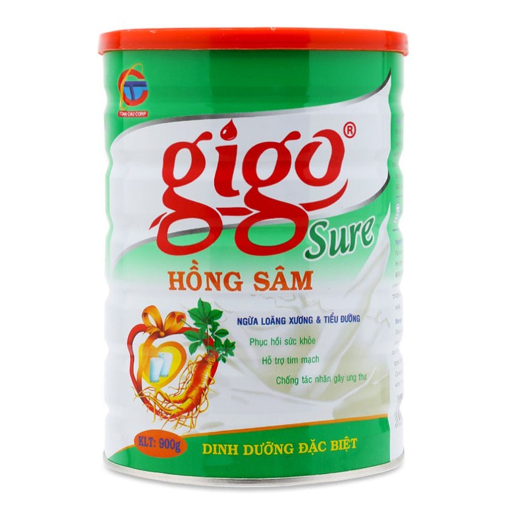 [CHÍNH HÃNG] Sữa Bột Gigo Sure Hồng Sâm Hộp 900g