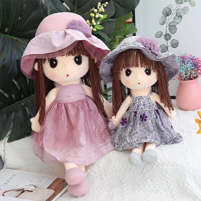 Gấu bông búp bê mặc yếm cho bé gái