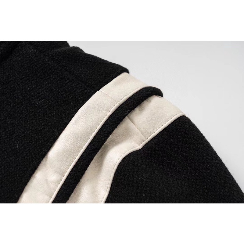 Áo Khoác Teddy SLP Form Crop - Varsity Saint Lauren Paris