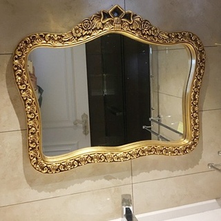 Gương tân cổ điển cao cấp màu vàng cổ điển G-PU 866