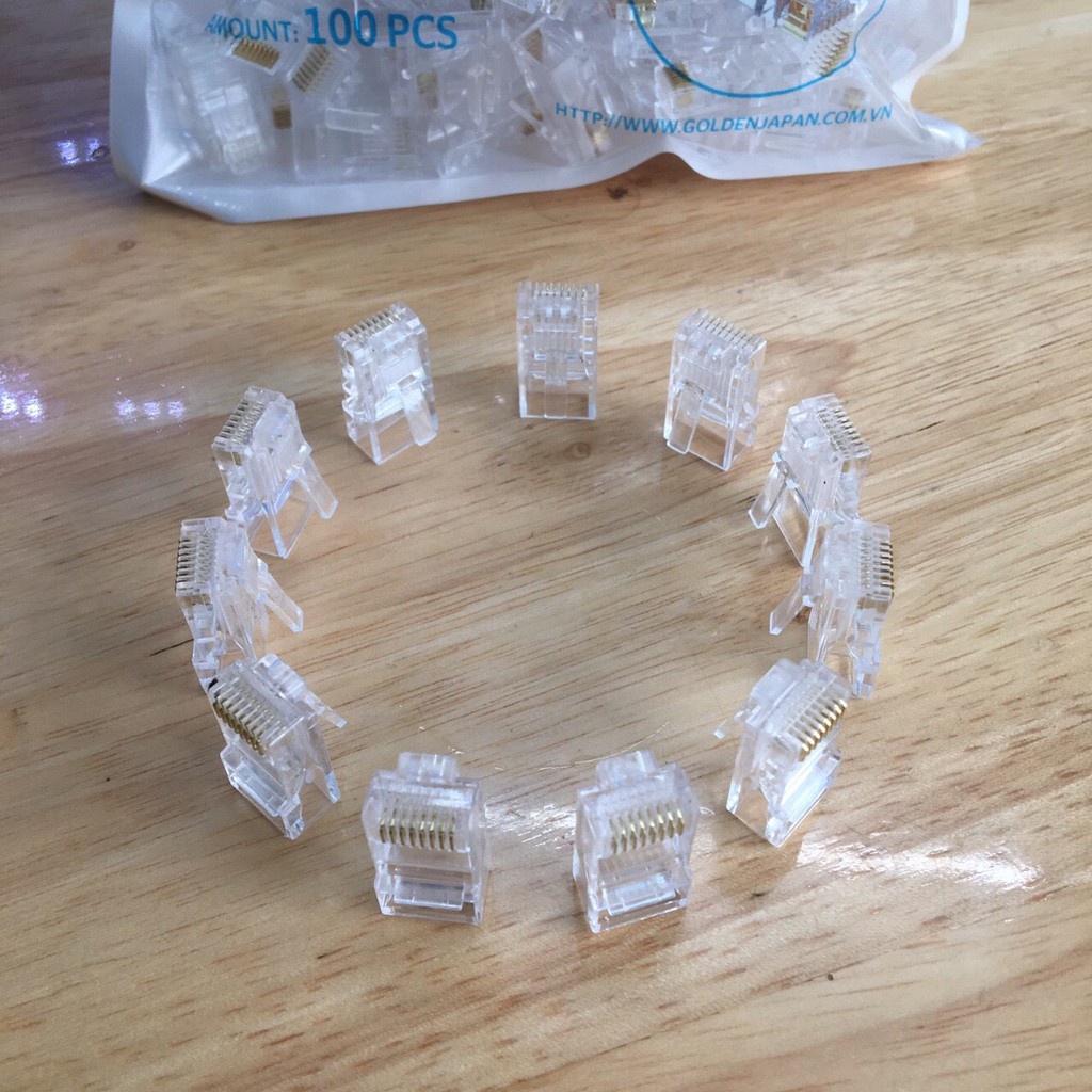 Hạt mạng RJ45 Golden Japan nhân đồng chất lượng tốt
