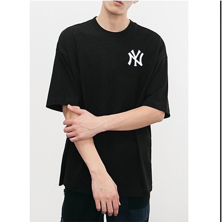 Áo Thun Hot NY MLB cotton Unisex, áo phông form rộng thoáng mát